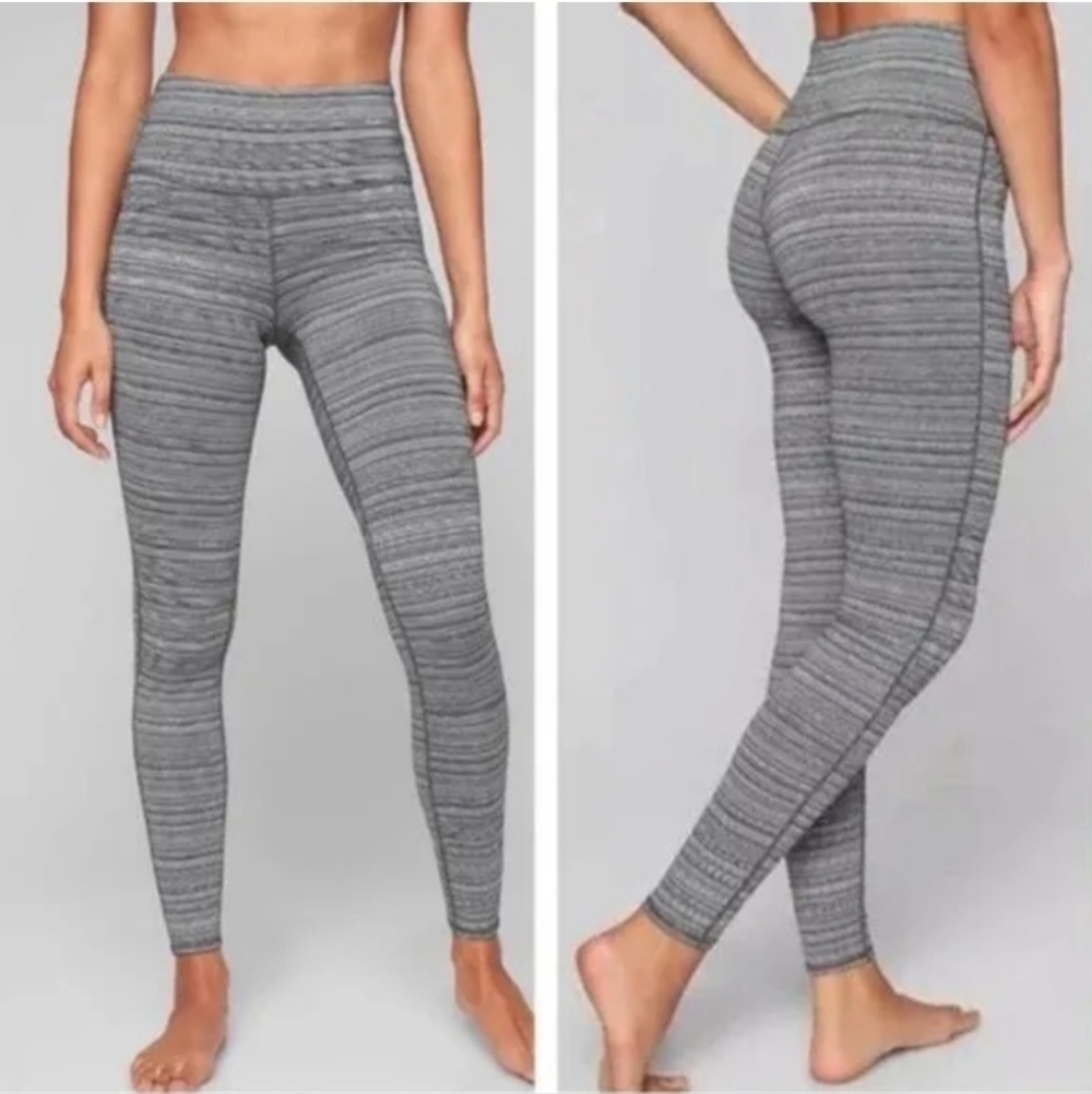 ATHLETA Chaturanga High Rise Leggings Heathered Gray Womens Size XXS